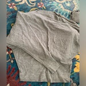 Free people wide neck sweater with zipper